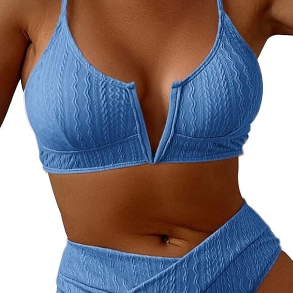 Women's V Cut High Waisted Bikini - Picture 2 of 6